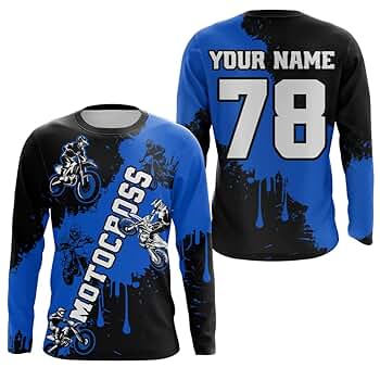 ChipteeAmz Motocross Jersey Upf30+ Custom Dirt Bike Clothes